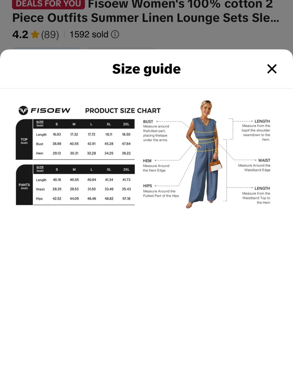 Wide-Leg High-Waist Pants Set in White - Picture 7 of 7